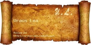 Uracs Lea névjegykártya